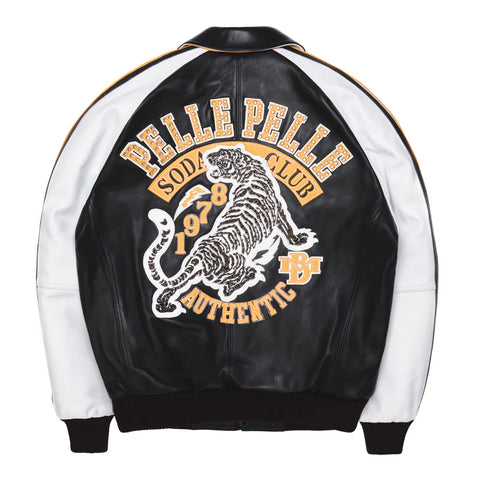 Pelle Pelle Soda Club Tiger Jacket Black / White