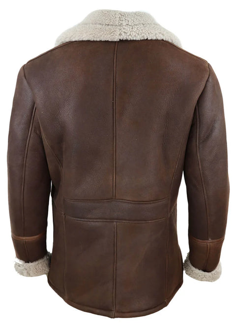 Men's Brown Shearling Sheepskin Jacket