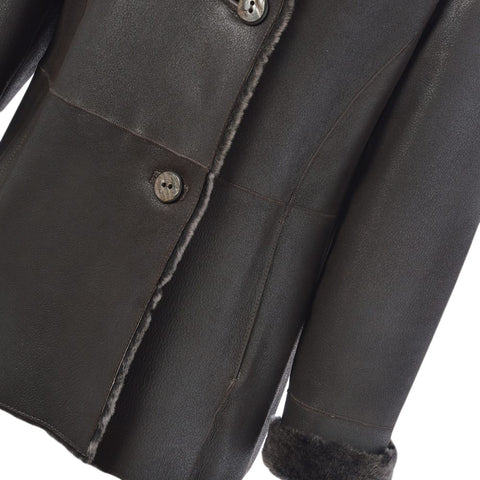 Sheepskin Coat Dark-Brown
