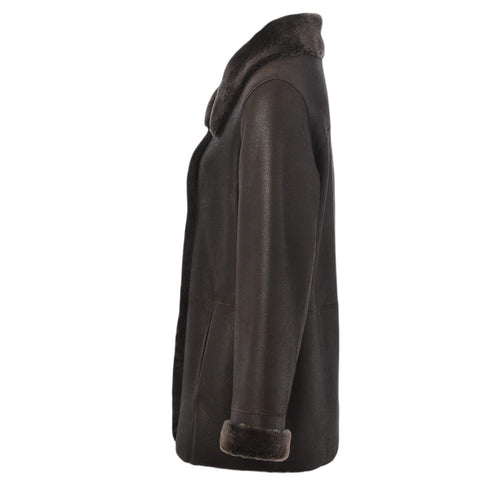 Sheepskin Coat Dark-Brown