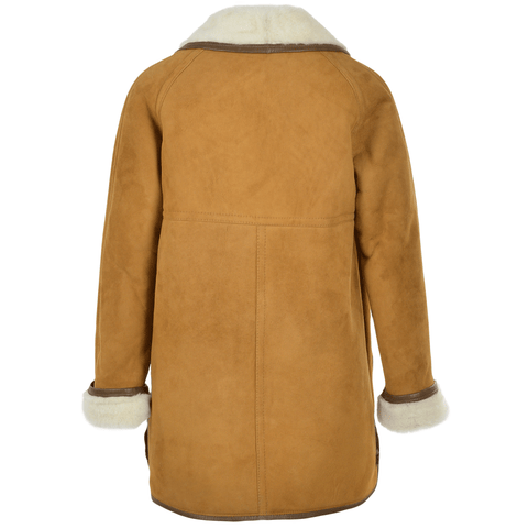 Women Sheepskin Coat Tan