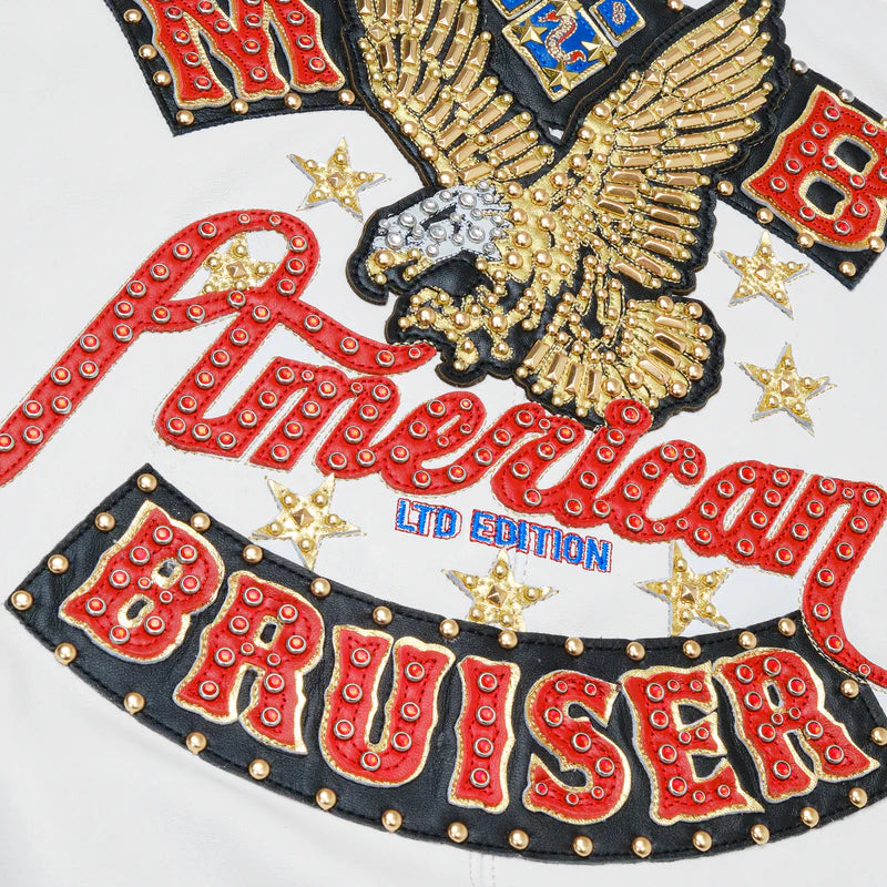 American Bruiser Womens Crop Jacket White