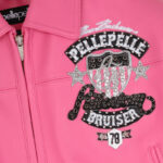 American Bruiser Womens Crop Jacket Pink - Image 3