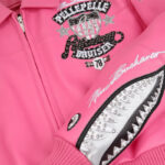 American Bruiser Womens Crop Jacket Pink - Image 4