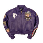 American Bruiser Womens Crop Jacket Purple
