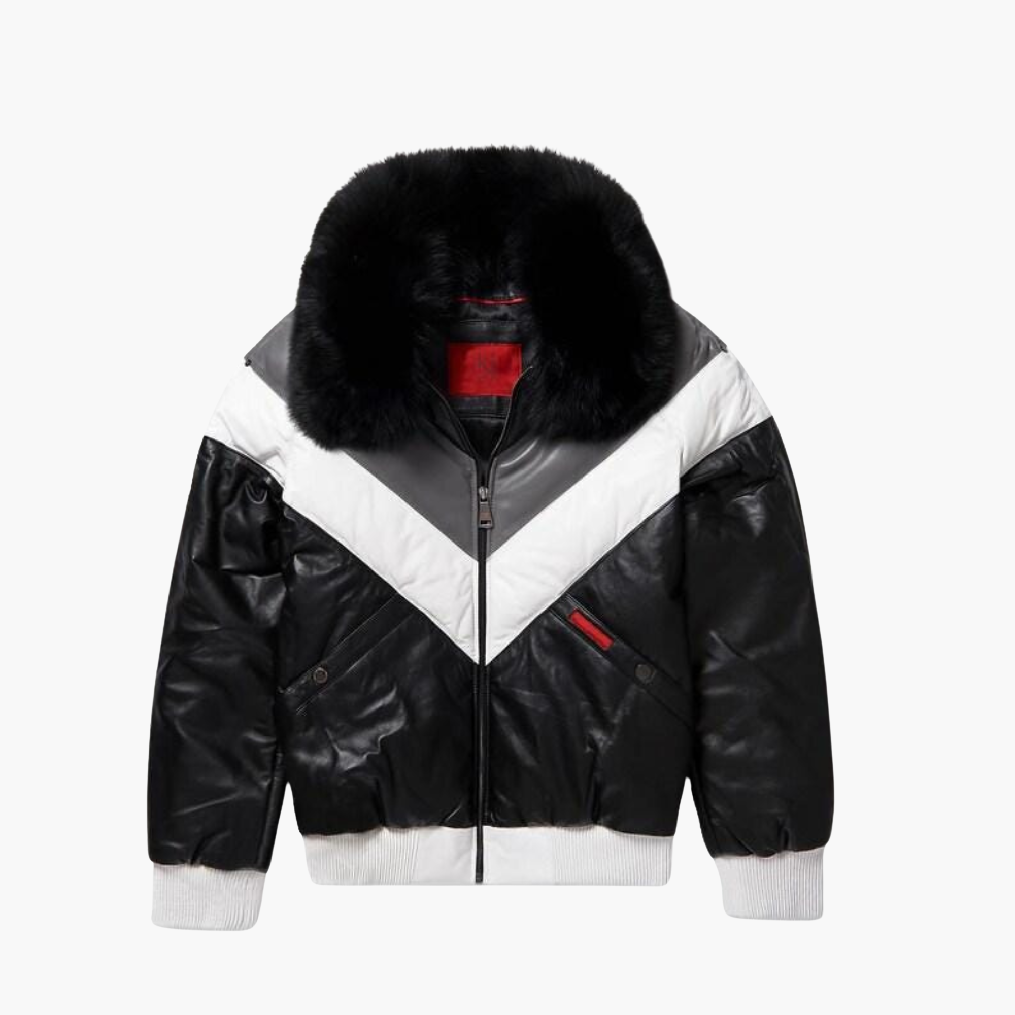 Puffer Fox Fur Collar Jacket (4)