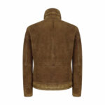 Men's Tan-Brown Shearling Sheepskin Jacket - Image 3