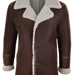 Men’s Brown Shearling Sheepskin Jacket