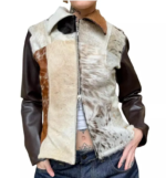 Cowhide Hair-On Jacket & Skirt Combo: Women's Western Leather Set - Image 3