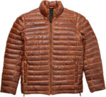 Men's Quilted Lambskin Leather Puffer Jacket: Handmade Moto Style Winter Coat - Image 2