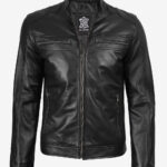 mens-black-biker-jacket