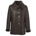 Sheepskin Coat Dark-Brown