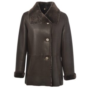 Sheepskin Coat Dark-Brown