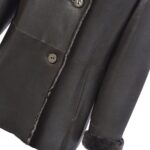 Sheepskin Coat Dark-Brown - Image 3