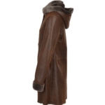 Sheepskin Duffle Coat Tobacco - Image 3