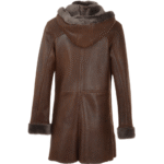 Sheepskin Duffle Coat Tobacco - Image 2