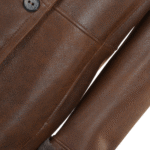 Sheepskin Duffle Coat Tobacco - Image 4